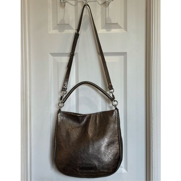 MARC BY MARC JABOBS "Too Hot to Handle" Hobo Crossbody/Shoulder Bag in Gunmetal - Picture 2 of 16